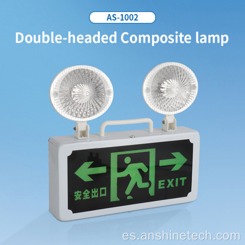 Iluminación de salida de emergencia de litio de 3,7 V.